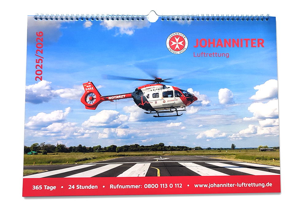 Kalender 2025/2026 Johanniter Luftrettung