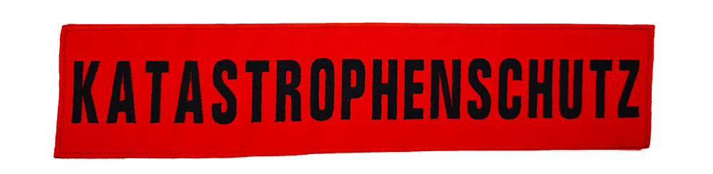 Rückenschild gestickt