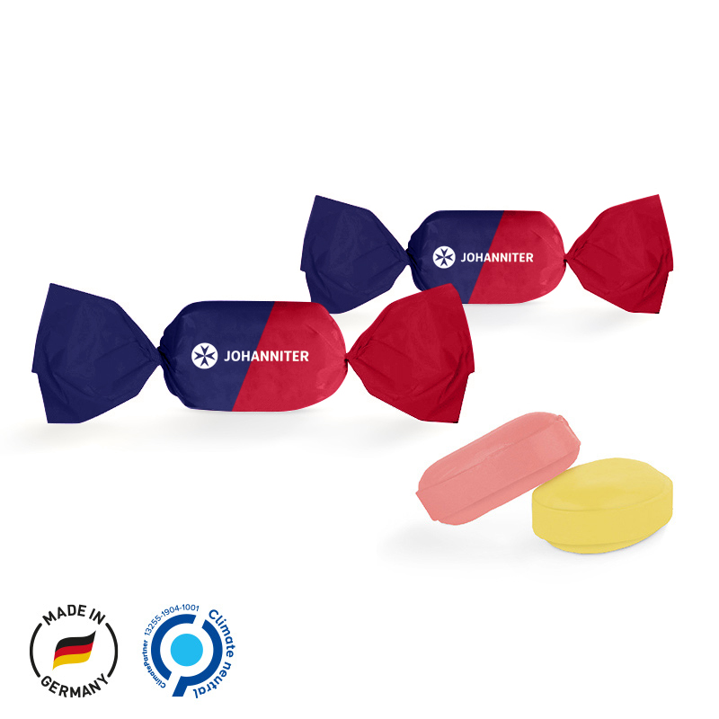 Bonbon_A Bonbons mit Logo der Johanniter GmbH / Seniorenhäuser