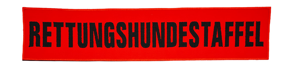 Rückenschild gestickt