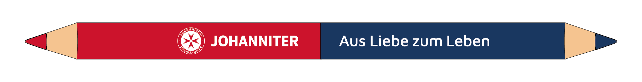 Johanniter Bicolor Malstifte (50 Stück)