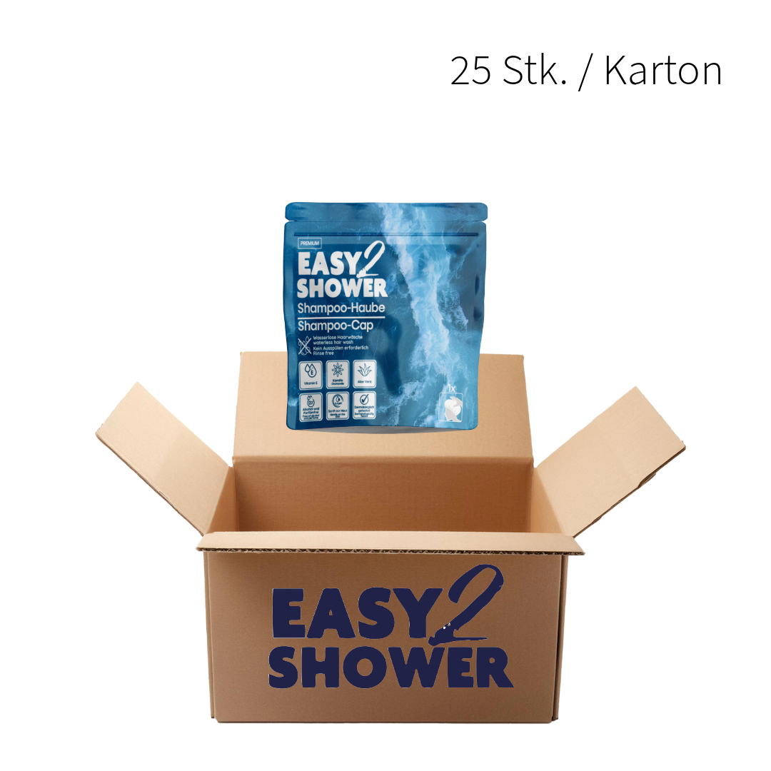 Easy2Shower Shampoo Haube (25 Stück/Karton)  Easy2Shower Shampoo Haube (25 Stück/Karton)
