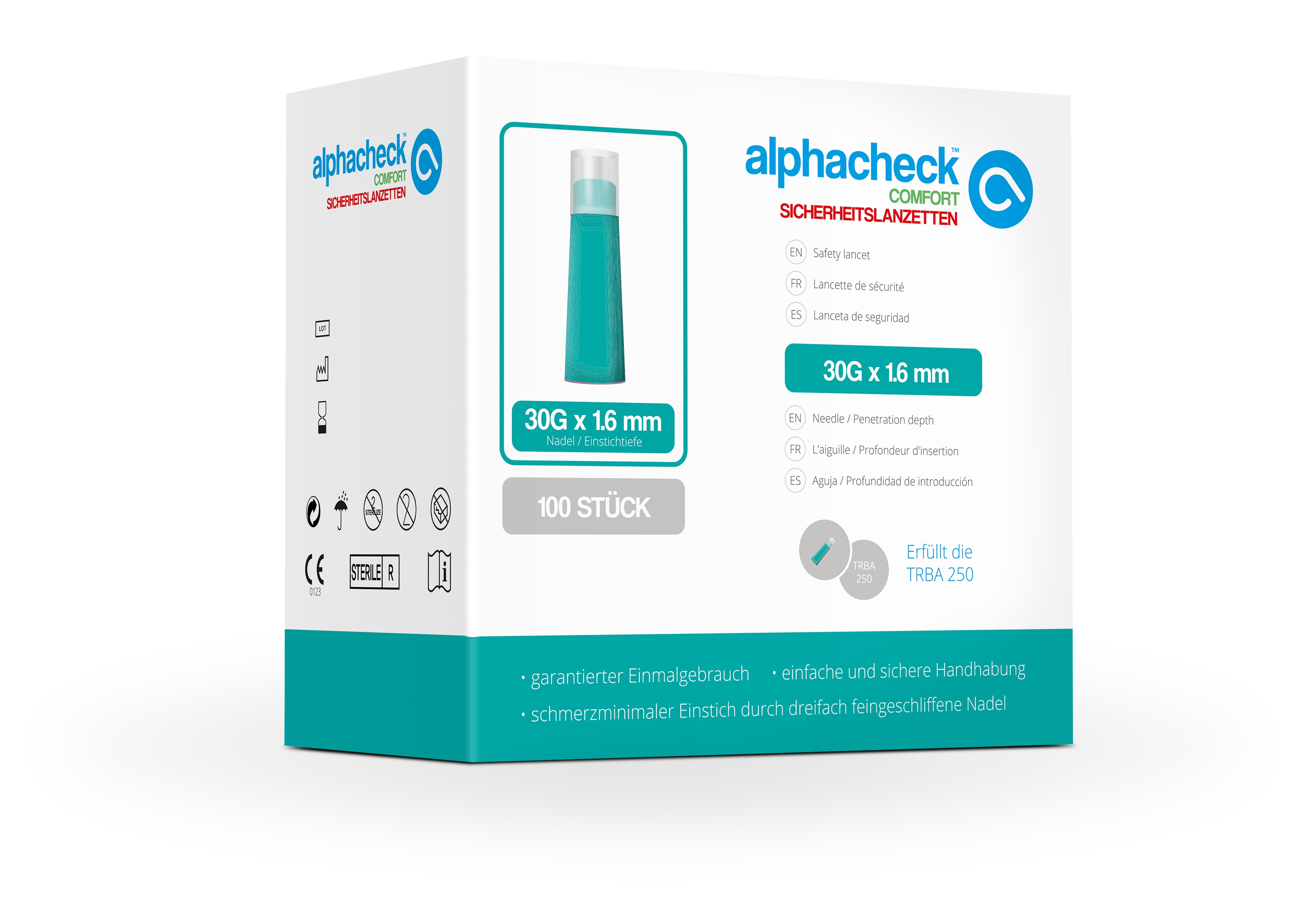 alphacheck comfort Sicherheitslanzetten
