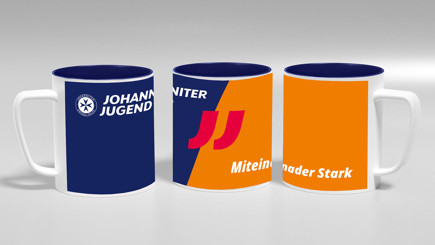 Keramiktasse Johanniter Jugend (6 Stück)