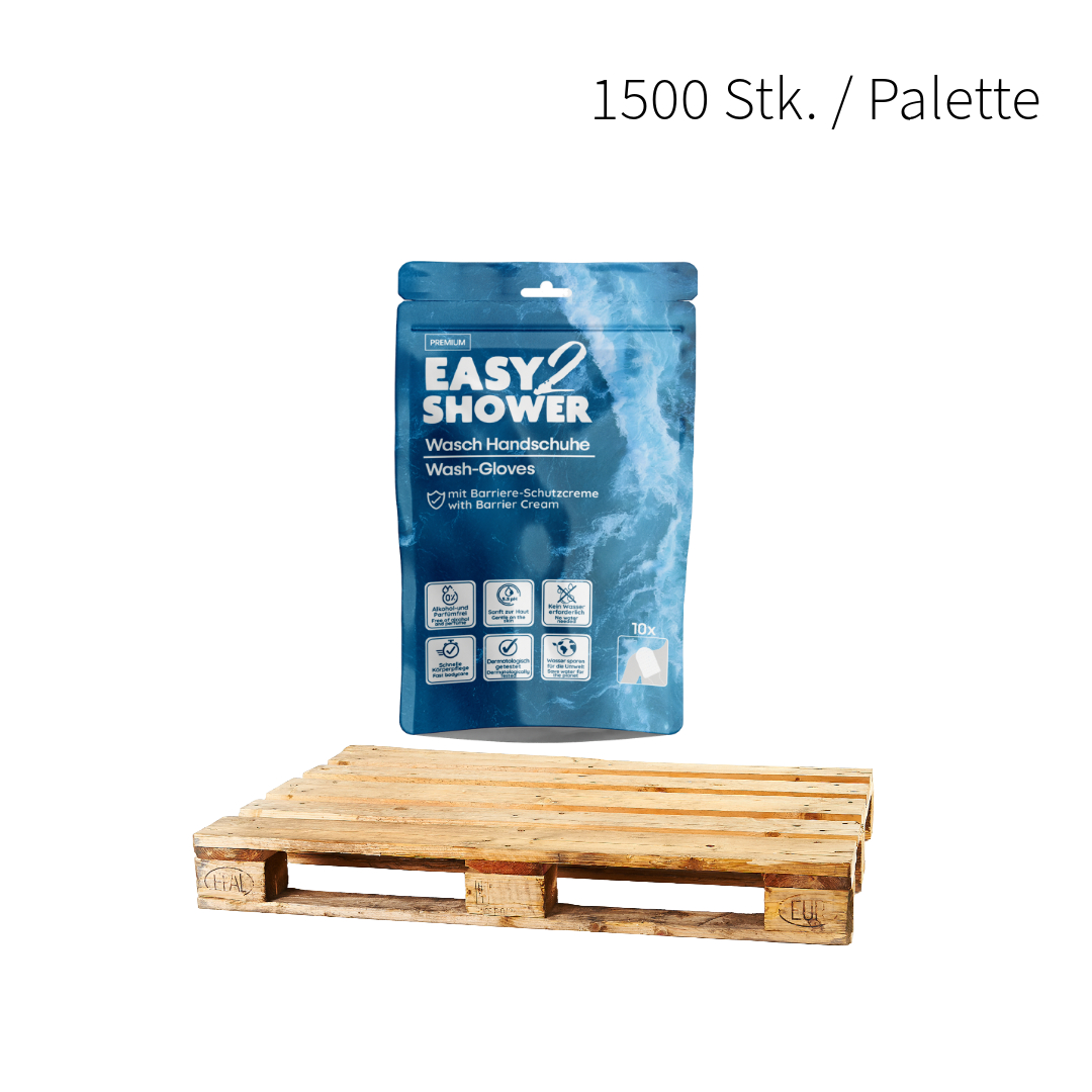 Easy2Shower Wasch Handschuhe (1.500 Stück/Palette) Easy2Shower Wasch Handschuhe (1.500 Stück/Palette)