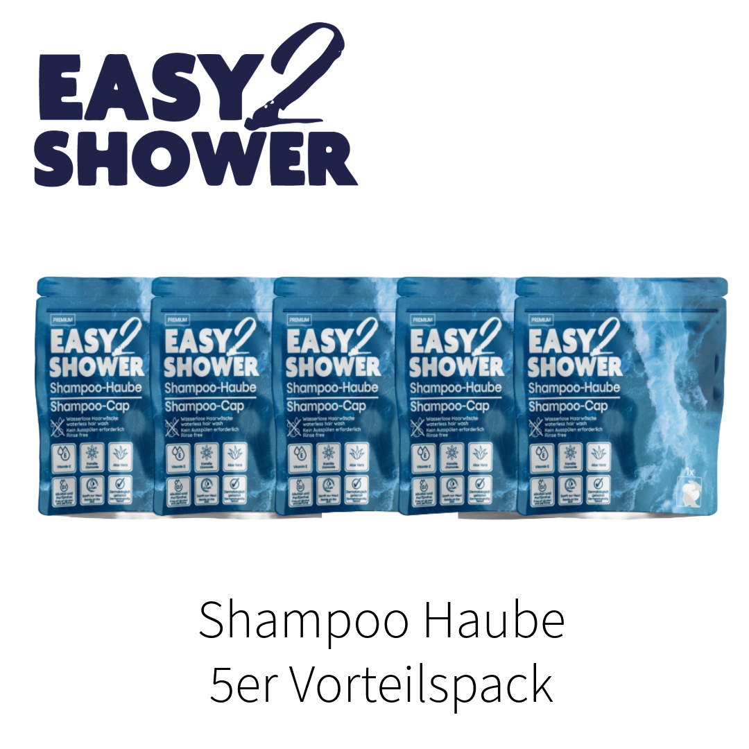Easy2Shower Shampoo Haube (5 Stück)  Easy2Shower Shampoo Haube (5 Stück)