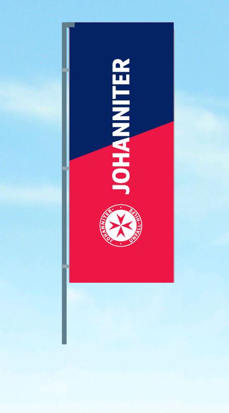 850593 JUH-Hissflagge blau-rot